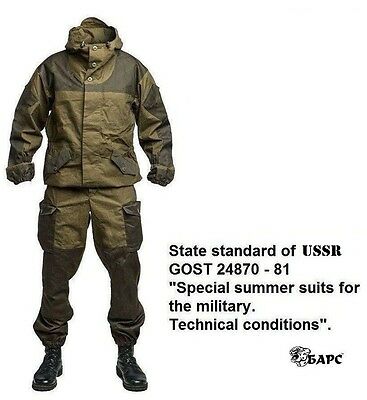Gorka 3 Bars Cotton Camo Suit Hood Mountain Army Wind Water-repellent Breathable