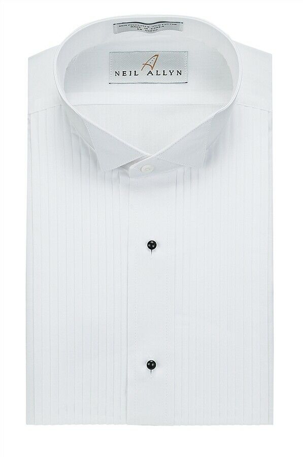 Men's Wing-tip Long Sleeve Tuxedo Shirt 901