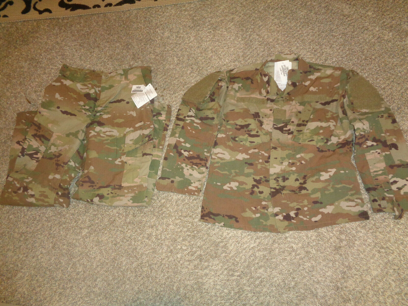 Usgi Ocp Fracu Scorpion Camo Uniform Jacket & Pants Set * Medium Regular * Nwt