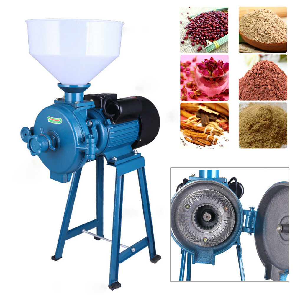 110v Electric Mill Grinder Powders Wheat Feed/flour Dry Cereals Machine 1,5kw Us