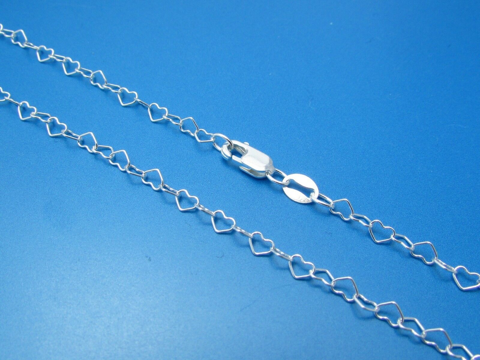 .925 Sterling Silver 3.5mm Heart Anklet With Lobster Clasp  *wholesale Prices*