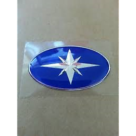 Polaris New Oem Snowmobile Atv Pwc Star Logo Self-adhesive Domed Decal 7078465