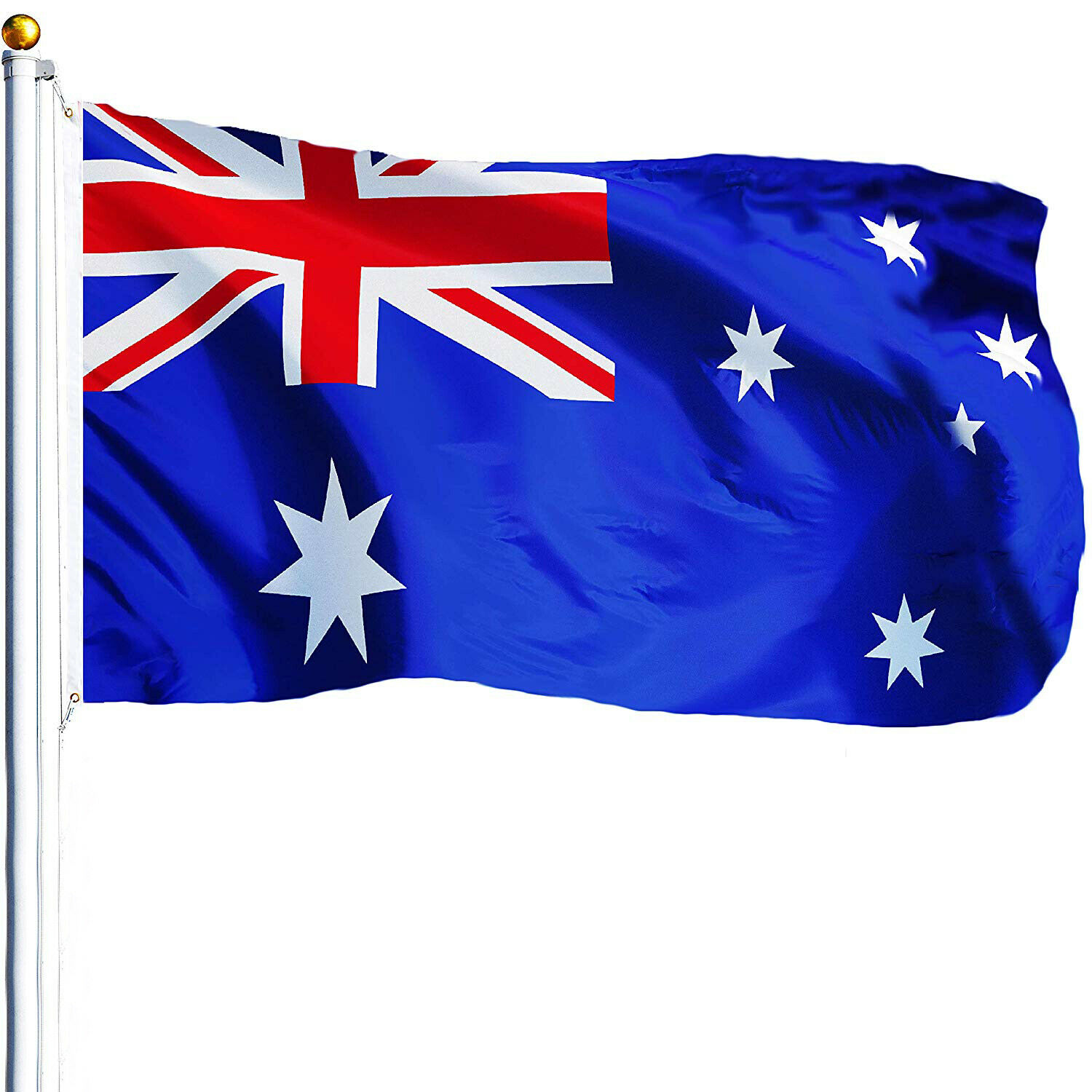 New 3x5ft Australia Flag Australian Football Banner Satin Material 90x150cm